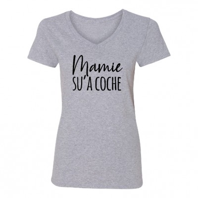 T-Shirt modèle "Mamie sua coche" 